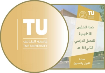 جامعة الطائف | عمادة القبول و التسجيل / الرئيسية